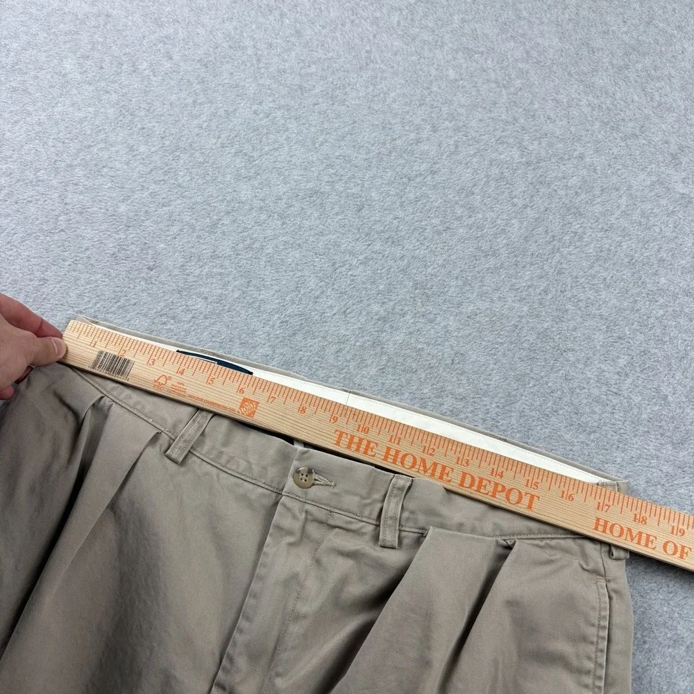 Polo Ralph Lauren Pants Mens‎ 36x29 Khaki Ethan Pleated High Rise Cotton Chino